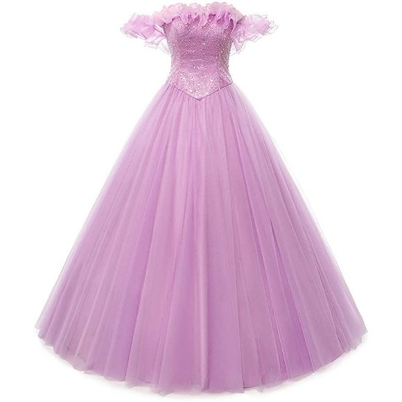 NEW Beautiful Bling Sequin Peachy Pink Cinderella Prom Dress Quincenera … - Picture 2 of 8